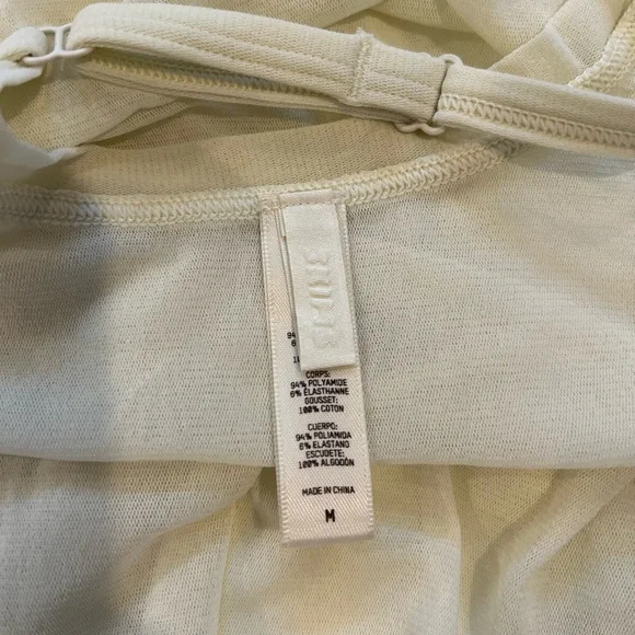 SKIMS Summer Mesh Cream Spaghetti Strap Bodysuit - Picture 4 of 7